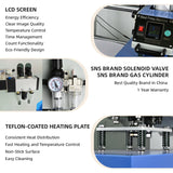 16x24 Pneumatic Heat Press Machine: Dual Platen Up-Sliding Heat Transfer Press with Infrared Laser