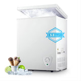 Chest Freezer 5.0 cu.ft Deep Freezer White Low Noise | Manual defrost, Applicable to Basement Apartment Home Garage OOTDAY