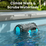 2026 New TALOSBO Pleco Pro Cordless Robotic Pool Cleaner, Smart Navigation, 210–240 Min Runtime, App Control, Wall Climbing & Waterline Cleaning, Dual-Layer Filter for Inground Pools up to 2691 Sq Ft