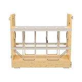 Rev-A-Shelf 5" Pullout Wooden Bakeware Organizer Shelf for Base Kitchen Cabinets w/ Soft-Close and 100 Pound Ball-Bearings, 447-BCBBSC-5C