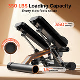 SPORTSROYALS Twist Stepper/Mini Stepper,Steppers for Exercise at Home,Stair Stepper with Resistance Bands for Full Body Workout, 660lbs Weight Capacity