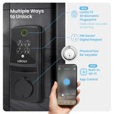 Lockly Secure Pro Wi-Fi Deadbolt Smart Lock Latest Version with Fingerprint
