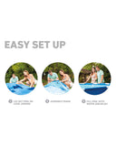 Metal Frame Above Ground Swimming Pool Set: 12ft x 30in – Includes 530 GPH Cartridge Filter Pump Intex