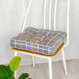 HXAZGSJY Chair Cushions for Dining Chairs Bohemian Soft Patio Chair Pads Indoor Office Home Kitchen Square Dining Chair Cushion Pillow CAI Grid 20"x20"x4"