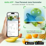 Aeitto Juicer Machines, 5.3" Extra Wide Mouth, Cold Press Juicer, Easy to Clean, Fit Whole Vegetables & Fruits, Professional Juice Extractor Machine,Self Feeding, High Juice Yield