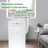Uhome 12,000 BTU, 2024 New Portable Air Conditioner with Heat, 4-in-1 function Dehumidifier & Fan, Cools & Heats Space up to 450 Sq.ft, Remote Control and Window Kit Included, White