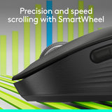 Wireless Mouse - for Small to Medium Sized Hands, 2-Year Battery, Silent Clicks, Customizable Side Buttons