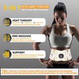 FAD Cleard - Abs Sculptor, Ab Stimulator Belt with Heating Pad for Belly Fat Burning, ab Toner Muscle Stimulator for Stomach Exercise Smooth & Firm, Lower Back Massager for Pain Relief Unisex Gifts