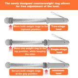 Ropeless Battle Ropes - Load-Adjustable, Slip-Resistant Design, Portable & Easy to Store | Battle Ropes for Home Gym,| Ideal for Fitness Enthusiasts, Beginners & Busy Professionals (Grey)