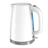 1.7L Cordless Electric Kettle, KE1560W, Premium Texture, Water Window, Rapid Boil, Auto Shutoff, White BLACK+DECKER