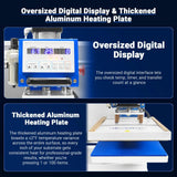 MechMaxx 16x24 Inch Commercial Pneumatic Dual Platen Heat Press
