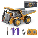 BLQCSLH Excavator Set，rc Dump Truck Command The Site Conquer The Dir，2.4Ghz Remote Control Construction Vehicle Set Children's Toys，Alloy Material Simulate True Scale (Truck)