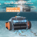 CoasTeering Upgraded Cordless Robotic Pool Cleaner with Smart Navigation, 210 Min Runtime, Wall & Waterline Cleaning, Pool Vacuum for Ingrounds & Above Ground Pools up to 3229 Sq.ft