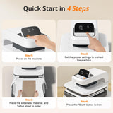 Auto Heat Press 2 - Heat Press Machine for T Shirts with Adjustable Pressure & Higher Heating Height