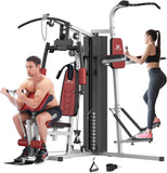 ULTRA FUEGO Multifunctional Home Gym Equipment Workout Station with Pulley System, Arm, and Leg Developer for Full Body Training (138lb Home Gym Station with Power Tower)