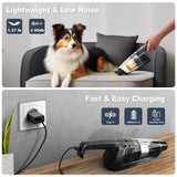 TROIZO Handheld Vacuum Cordless, 14500PA Powerful Suction Hand Held Vacuum Cleaner with Brushless Motor, Rechargeable and Portable Car Vacuum for Home Office Car Pet
