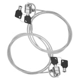 UKCOCO 10 Sets Laptop Lock Notebook Lock Cable Laptop Lock Hardware Cable Lock Kit Retractable Wire Lock for Tablet Computers Laptops Chain Lock Alloy Multifunction Sewing