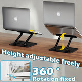 Acrylic Adjustable Book Stand, Reading Stand with Lift Design, High-Density Alloy Desktop Document Holder for Document Recipe, Cookbook, Music Book (Black)