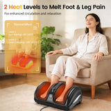 TISSCARE Foot Massager for Neuropathy: Shiatsu Feet Massager with Heat for Plantar Fasciitis, Pain Relief, Circulation, Deep Kneading Relaxation Gift for Women Men