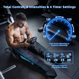 Leg Compression Massager, Full Leg Overlapping Airbags Air Compression Leg Massager for Circulation and Pain, 8 Pressure Levels, 6 Smart Modes and 4 Timers, Long-Lasting Battery, FSA-HSA Eligible