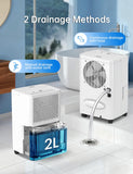 HUMSURE 2500 Sq. Ft 30 Pints Dehumidifier Equipped With Drainage Hose, Automatic Defrosting, for Basement, Home, Bathroom, Bedroom,24-Hour Timer Function