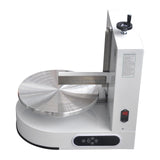 Semi Automatic Birthday Cake Smoothing Coating Machine, AC110V 6-14in Cake Cream Spreading Machine, Cakes Decorating Cream Coating Machines Turntable with Graduated Scraper, Baking Supplies (White)