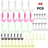 Telescopic Fishing Pole Reel Combo, 2PCS 5.9FT Collapsible Rods, 2PCS Spinning Reels, Fishing Lures Hooks, Fishing Tackle Bag All-in-one Fishing Gear Kit, Fishing Gift for Beginners Youth Kids mouhike