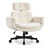 OYEFIT Criss Cross Office Chair with Adjustable Arms, Headrest and Wheels