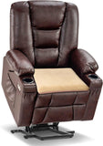 Large Square Seat Cushion for Recliner Chair, Floor Pillow, Truck Seat Cushion Camel