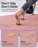 YOTTOY Large Yoga Mat (75 * 52 * 1/2inch),Extra Wide TPE Exercise Mat,Non-Slip Workout Mat for Pilates, Fitness, Barefoot, Home Gym Studio with Strap and Towel