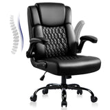 OFIKA Leather Office Desk Chair,Ergonomic Office Chair with Lumbar Support