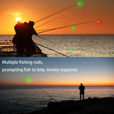 LED Fishing Rod Tip Lights – Smart Strike Indicator & Bite Alarm for Night Fishing – Waterproof Clip-On Alert with High Visibility Glow for Catfish, Carp & Surf Casting (Battery Included)