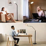 LitONES Ring Light with Stand, 15W Dimmable Zoom Lighting for Computer