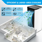 Portable Air Conditioners, 8000 BTU Fast Cooling AC Unit for Rooms Up to 350 Sq.Ft, 4-In-1 Portable AC with Remote, Sleep Mode, Dehumidifier, Window Venting Kit for Home/Office