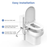 Bidet Attachment for Toilet - Effortless Non-Electric Self Aresmata