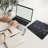 Laptop Cooling Pad 15.6-17 Inch with 6 Silent Fans, Adjustable Stand