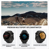 Garmin fēnix® 8, Sapphire, 43mm, DLC Titanium, Black/Pebble Gray
