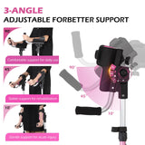 Dyna-Living Ergonomic Forearm Crutches for Adults - 3 Adjustable Angles Folding Forearm Crutches, Lightweight Aluminum Crutches with Adjustable Elbow Elastic Band