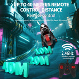 Zingbotem RC Stunt Motorcycle with 360° Rotation, High-Speed Drift Remote Control Bike, 2.4GHz Control, All-Terrain Racing Vehicle with LED Lights