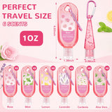 Sacubee 48 Pack Pink Mini Hand Sanitizers Bulk 1oz Travel Size Portable