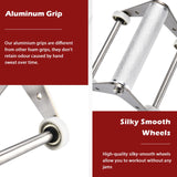 Ab Roller Wheels for Strength Training, Heavy-duty Stainless Steel Home Gym Exercise Roller Wheels for Men Women, Removable design Semperviren