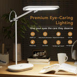Newkana LED Desk Lamp for Home Office, Eye-Caring Bright Desk Light for Crafting, Architectural Work & Kids Studying, Multi-Angle Adjustable, Dimmable Full Spectrum with Touch & Gesture Control Newkana