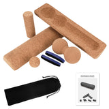 Premium Cork Balance Board - 15.7" Large Ankle Balance Board with Peanut Massage Ball, Balance Trainer, Foot Strengthener for Full Body Massage | Balance Stability