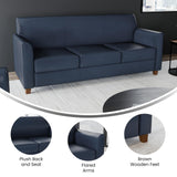 Flash Furniture Hercules LeatherSoft Sofa, Navy