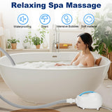 Bubble Bath Mat,Bubble Bath Massager for Smooth Bathtub – 3-Speed Adjustable Tub Spa Massager with Non-Slip Suction Cups and Remote Control – Ideal for Stress, Sore Muscles & Total Relaxation