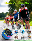 ssuowao Bluetooth Shower Speaker, IPX7 Waterproof Portable Speakers with LED Display, FM Radio, Suction Cup, Built-in Mic, Mini Speaker for Bathroom Travel Pool Beach