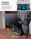 Fold Portable Standing Desk Laptop Stand Foldable Ergonomic Angle Lift Anti-Slip Compatible with MacBook Neo, MacBook