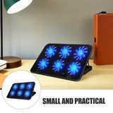 Laptop Cooling Pad Stand with Six Fans Adjustable Height