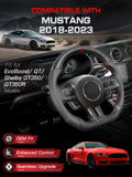 TESFEEL Real 3K Carbon Fiber Steering Wheel for Ford Mustang 2018-2023