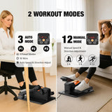 Under Desk Elliptical, Electric Leg Exerciser While Sitting for Seniors Adults, Portable Quiet Elliptical Exercise Machine, Seated Pedal Exerciser, Orange
